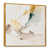 Toile avec cadre flottant or