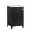 Meuble-lavabo de 20 po avec lavabo, armoire de salle de bain avec porte à fermeture douce-1426168510