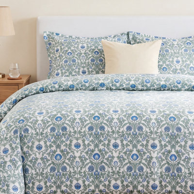 T400 ARTS & CRAFTS FLORAL DUVET SET