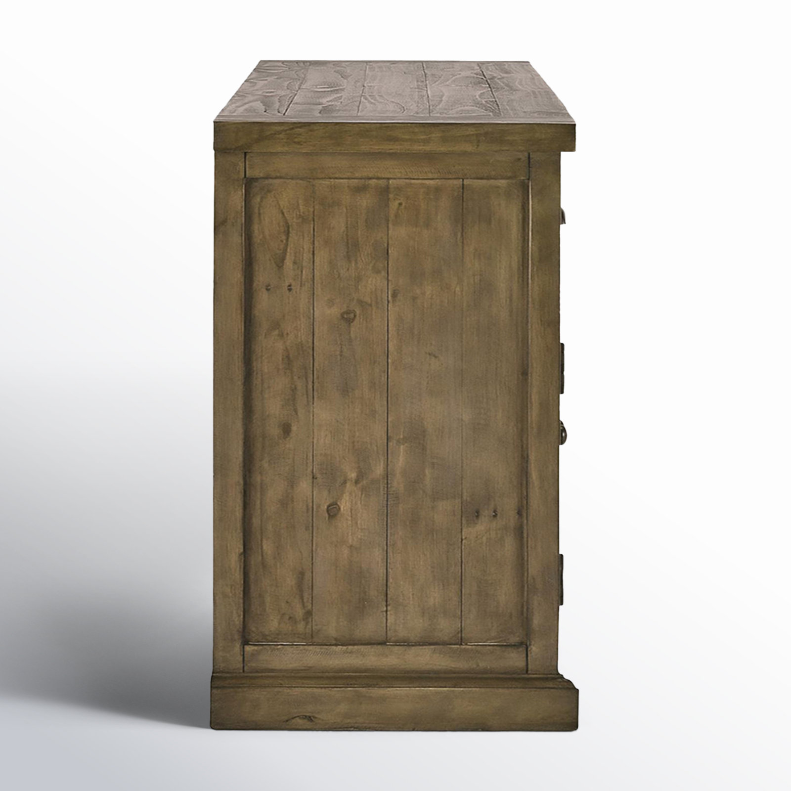 Kinston 74" Solid Wood Sideboard, Distressed Brown