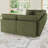 Degennaro 8 Seat Corduroy Convertible Modular Sectional Sleeper With Storage-2013581258
