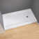 60 In. L X 32 In. W Single Threshold Shower Pan Base With Right Drain In High Gloss White