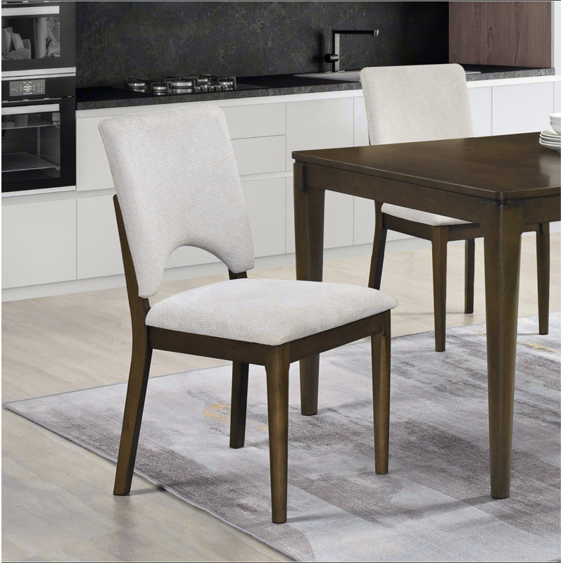 Ensemble de table de salle à manger extensible 5 pièces Contemporary et 4 chaises rembourrées