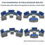 Ensemble de 10 canapés modulaires d'extérieur-626160573