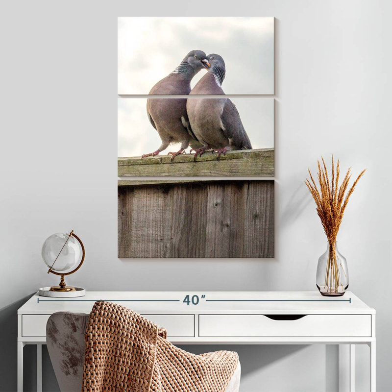 Cour de Brampt Pigeon, H 23 po x l 14 po