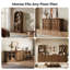 Ensemble de 3 buffets Monos avec portes, noyer-1917452086