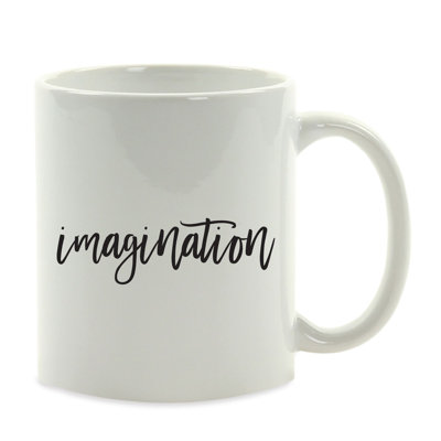 Grande tasse à café en céramique Albretsen Calligraphy
