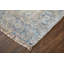 Tapis oriental beige / bleu tissé à plat à la main Auni-767485282