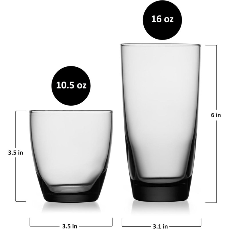 Ensemble de verres à eau Slate Double Old Fashioned