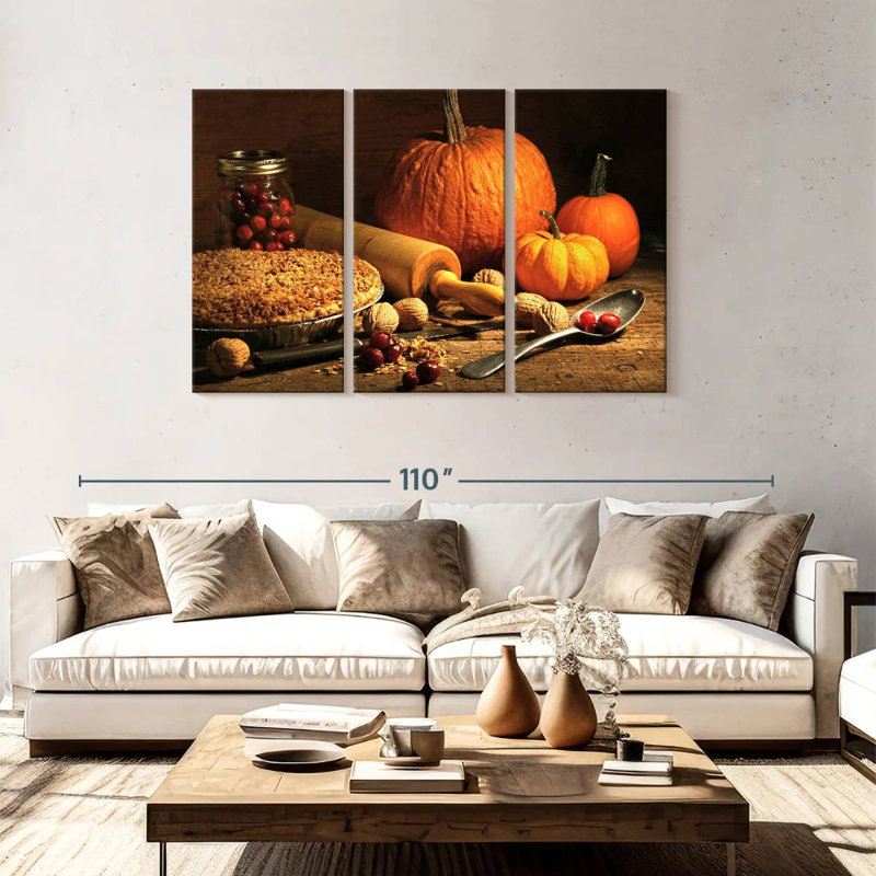 Yarlin Pumpkin Pie, 48" H x 74" W