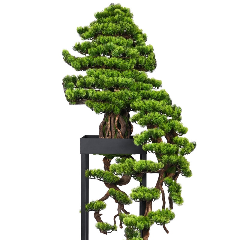 Artificial Bonsai Tree With Metal Bracket