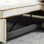 Lit gigogne escamotable 55,5 po, canapé 2 places, housse en velours beige, coussins lombaires réglables et poches latérales pour la maison, appartement, bureau moderne 2, 55,5 po avec poches, coussins, velours, salon-1900671556