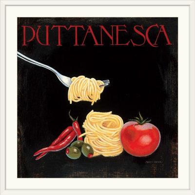 «Italian Cuisine I» par Marco Fabiano, affiche vintage