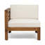 Ensemble de canapé d'extérieur 3 places avec repose-pieds et table basse pour une détente confortable et de petites réunions