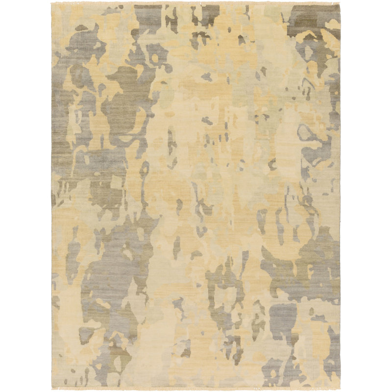 Seema Wool Abstract Indoor Rug, Rectangle 3'6" x 5'6"