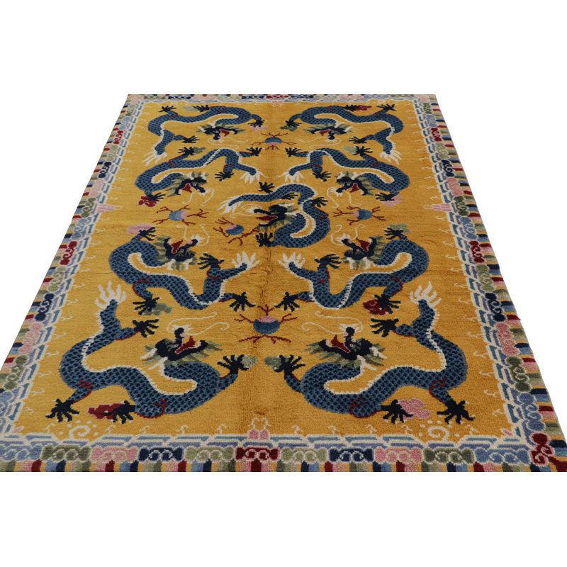 One-of-a-Kind 5’1”x7’2” Hand Knotted Area Rug