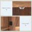Armoire de cuisine, armoire avec tablettes réglables