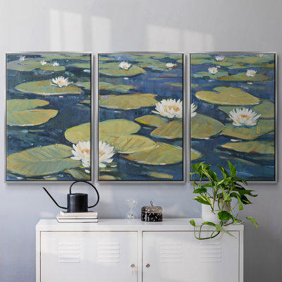 Morning Lilies I, reproduction sur toile 3 pièces