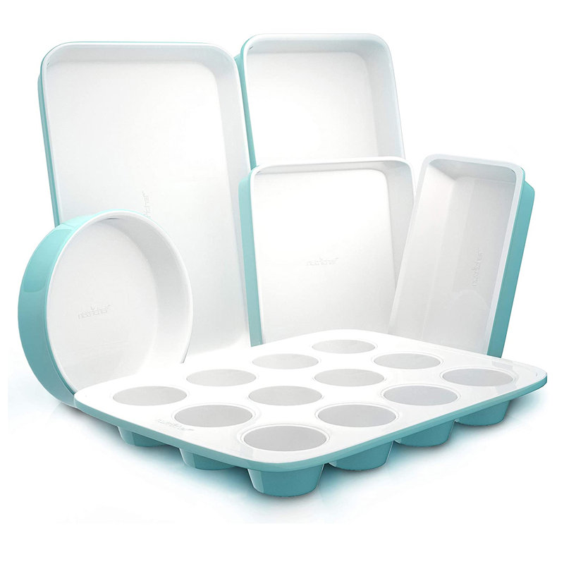 NutriChef 10 Piece Non-Stick Ceramic Bakeware Set