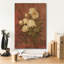 Art mural sur toile  «Peach Roses On Red 1» par Danhui Nai-1848426053