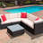 Chesterle 6 Piece Sectional Seating Group with Cushions-2058419424