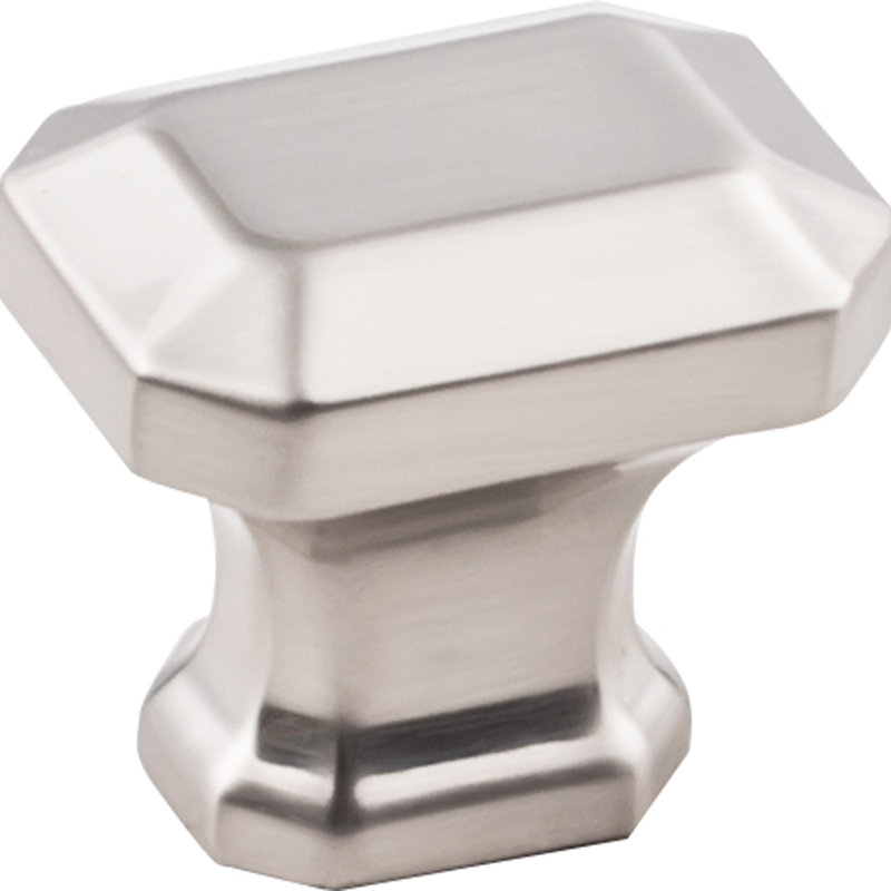 Ella Geometric Knob, Satin Nickel