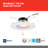 6'' Selectable Color Temperature 11.5 Watt Dimmable Air-Tight LED Retrofit Recessed Lighting Kit