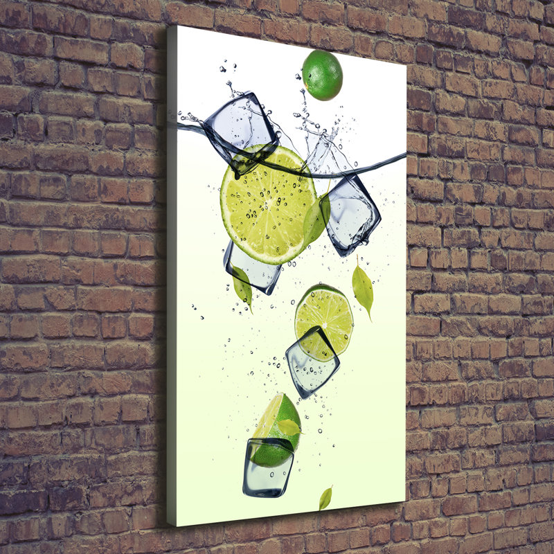 Limes And Ice - Wrapped Canvas Print