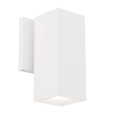 Cubix 8" Dimmable LED Single Up or Down Indoor / Outdoor Wall Light With Color Temperature Switch (2700K/3000K/3500K/4000K/5000K)