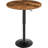 Bar Table, Height-Adjustable Round Pub Table 27-35.4 Inches With Sturdy Base, Modern Style, Easy To Assemble, Suitable For Small Space, Rustic Brown-1575667572