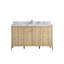 Meuble-lavabo simple en bois de chêne Atlanta Calacatta Poanazzo Quartz-108742340-126780153
