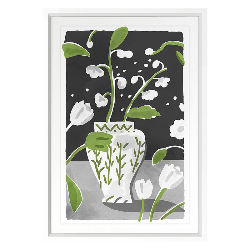Peterloon Tall Print by Dana Gibson, 40" H x 28" W x 1.25" D, White