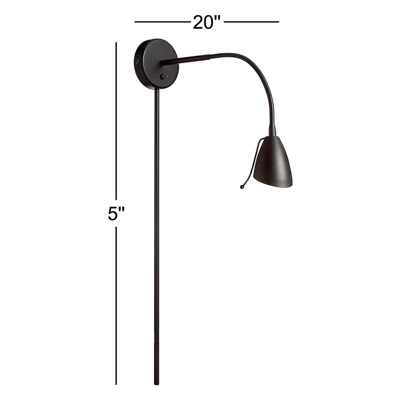 Hildegarde Steel Plug-in Spotlight