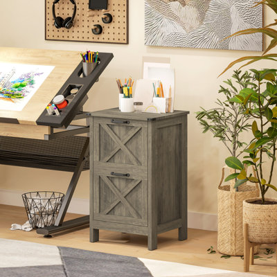 File Cabinet with 2 Drawers Filing Cabinet for A4 Letter by August Grove