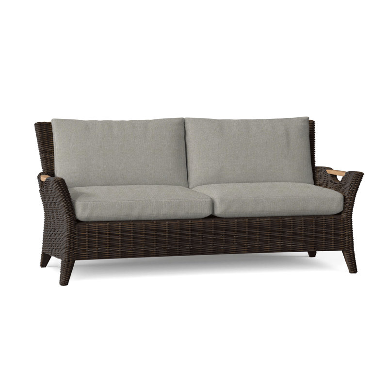 Culebra Outdoor 2 - Seat Loveseat, Canvas Rain, Culebra Textured Charcoal