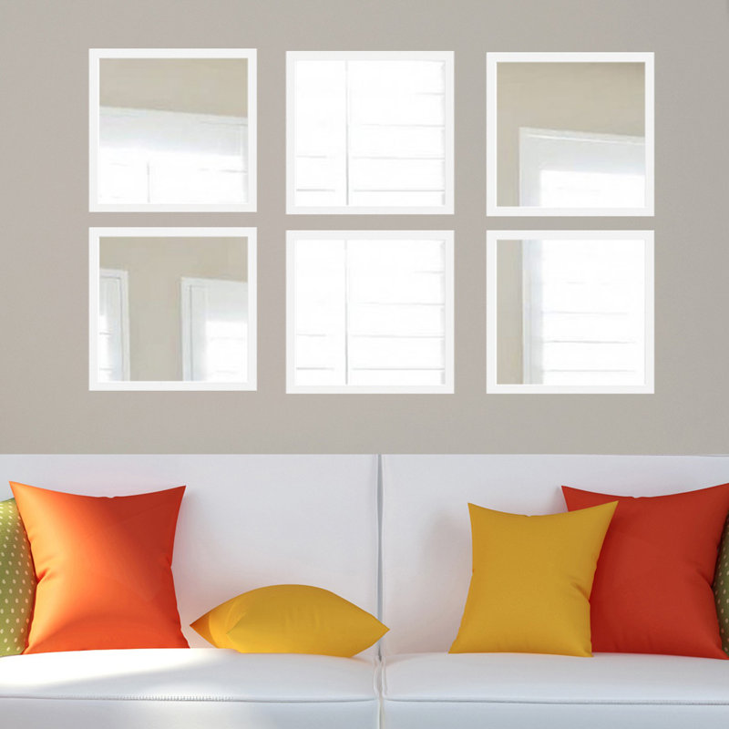 Mulvihill Flat Wall Mirror, White