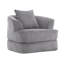 Fauteuil demi-tonneau d'appoint convertible surdimensionné rembourré-884801906