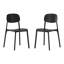 Chaise d'appoint de patio empilable toutes saisons Delron-1562477916