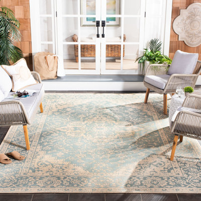 Girard Oriental Hand Woven Indoor / Outdoor Area Rug