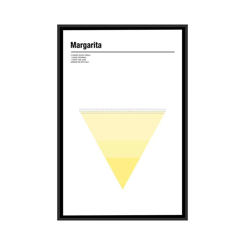 Margarita by Nick Barclay - Print on Canvas, Black Framed, 101.6 cm H x 66.04 cm W