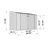 Absco Space Saver 7' W x 3' D Metal Galvanized Steel Weather Resistant Bike Storage Shed Woodland Gray