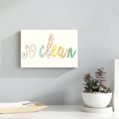 "Fresh and Clean II" par June Erica Vess, reproduction d'art textuel sur toile