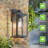 Outdoor Wall Sconce, Exterior Waterproof Wall Lantern Light Fixtures, Black Porch Lights With Toughened Glass Shade, Anti-Rust E26 Socket Front Door Wall Mount Lighting, 2 Pack