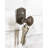 Set Of 3 Cast Iron Rustic Western Rugged Railroad Nail Spike Wall Hanger Hooks
