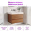 Meuble-lavabo flottant avec comptoir en faux marbre 29,9 po Lustra-297187121-297187120