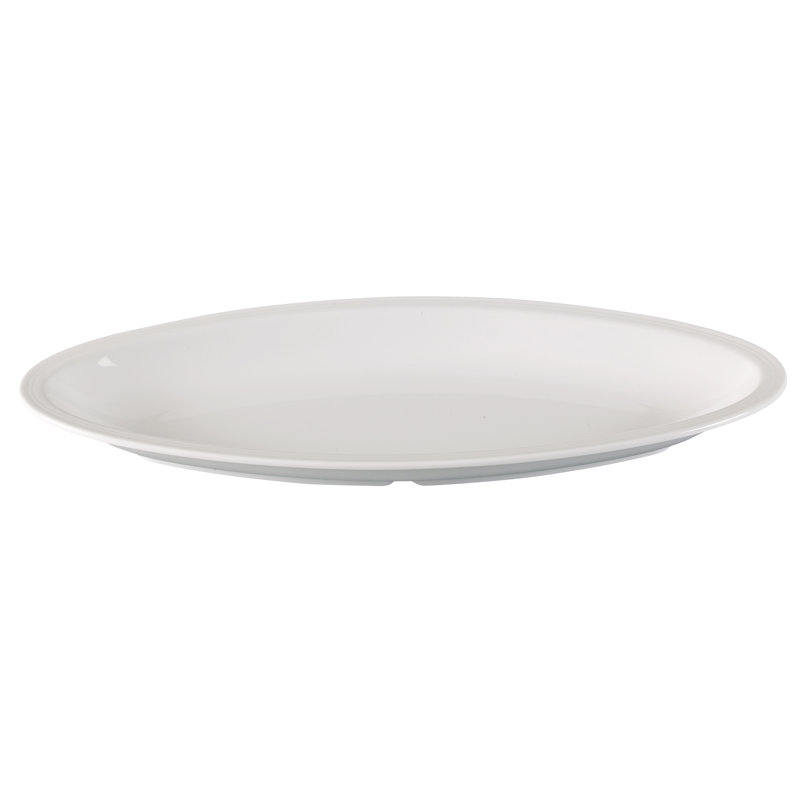 Plateau de restauration en mélamine profonde, L 19 po x l 8 po x H 1,75 po