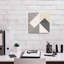 «Triangles IV Neutral Crop» par Mike Schick, estampe numérique sur toile-87888124