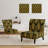 Deco Seal Pattern - Mid-Century Upholstered Slipper Chair