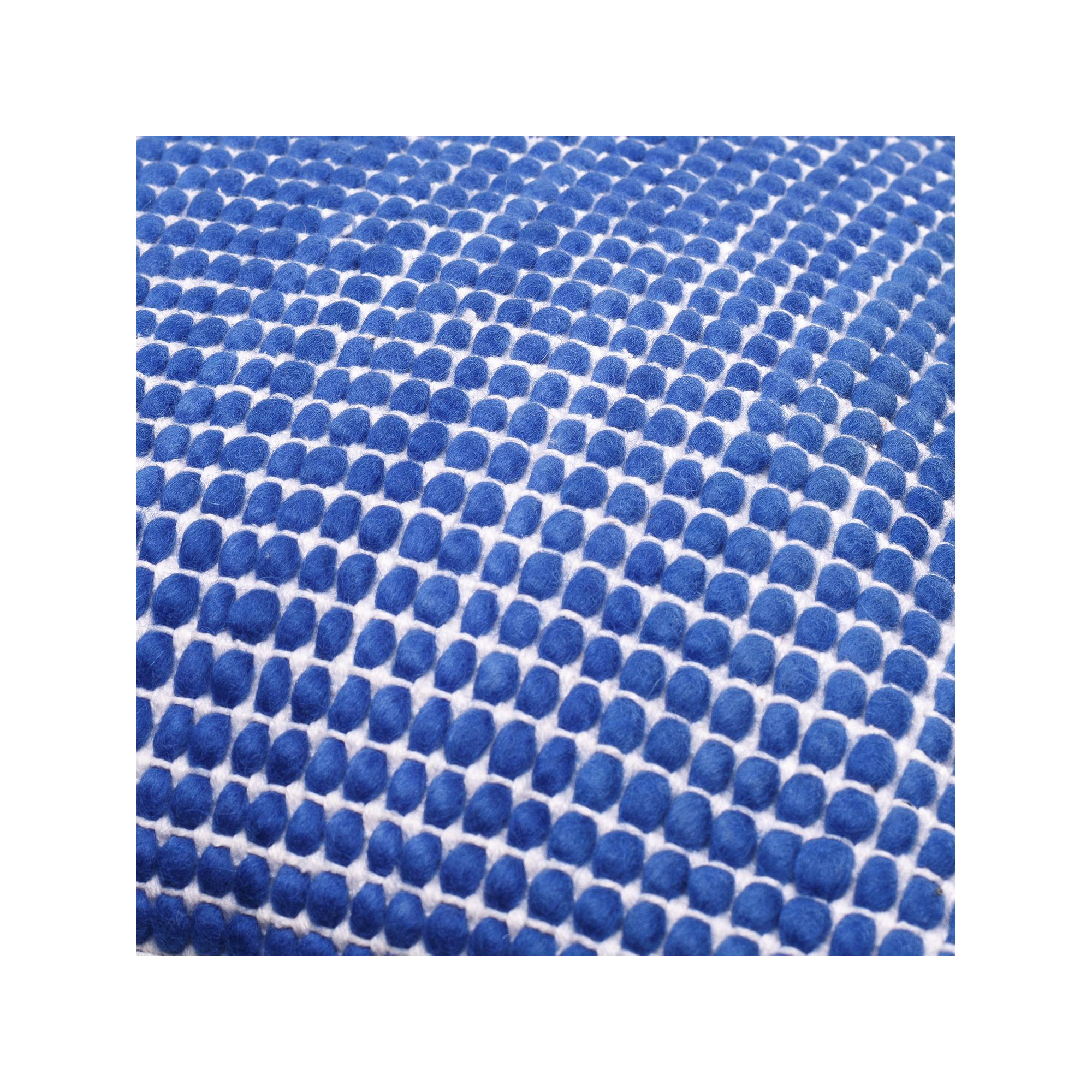 Waverly Wool Throw Pillow, 13" x 20", Blue, Polyester/Polyfill