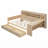 Multi-functional Bed with Two Storage Drawers and Study Desk
